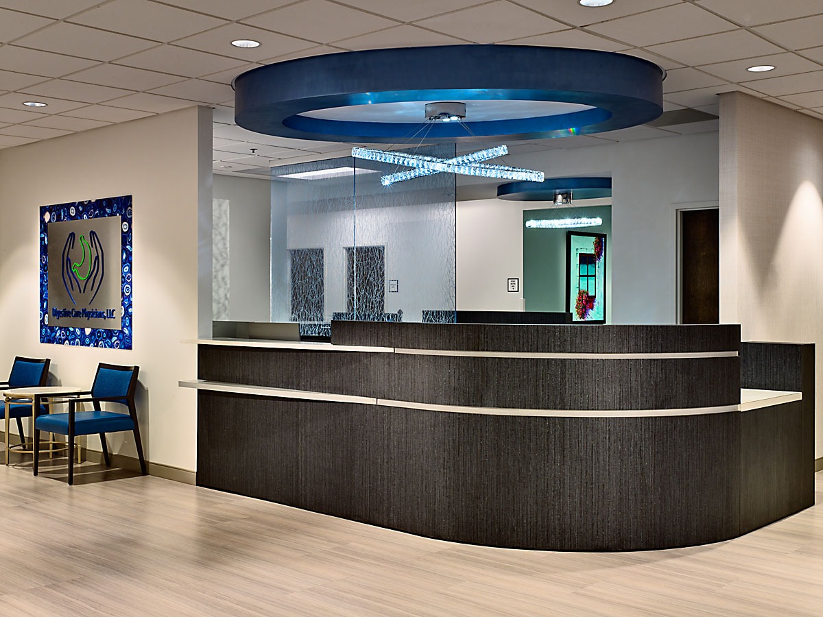 Digestive Care Physicians, LLC's reception area interior design