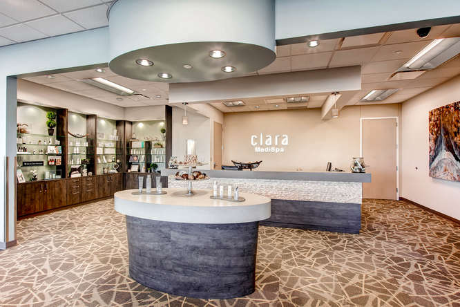 clara medispa reception area